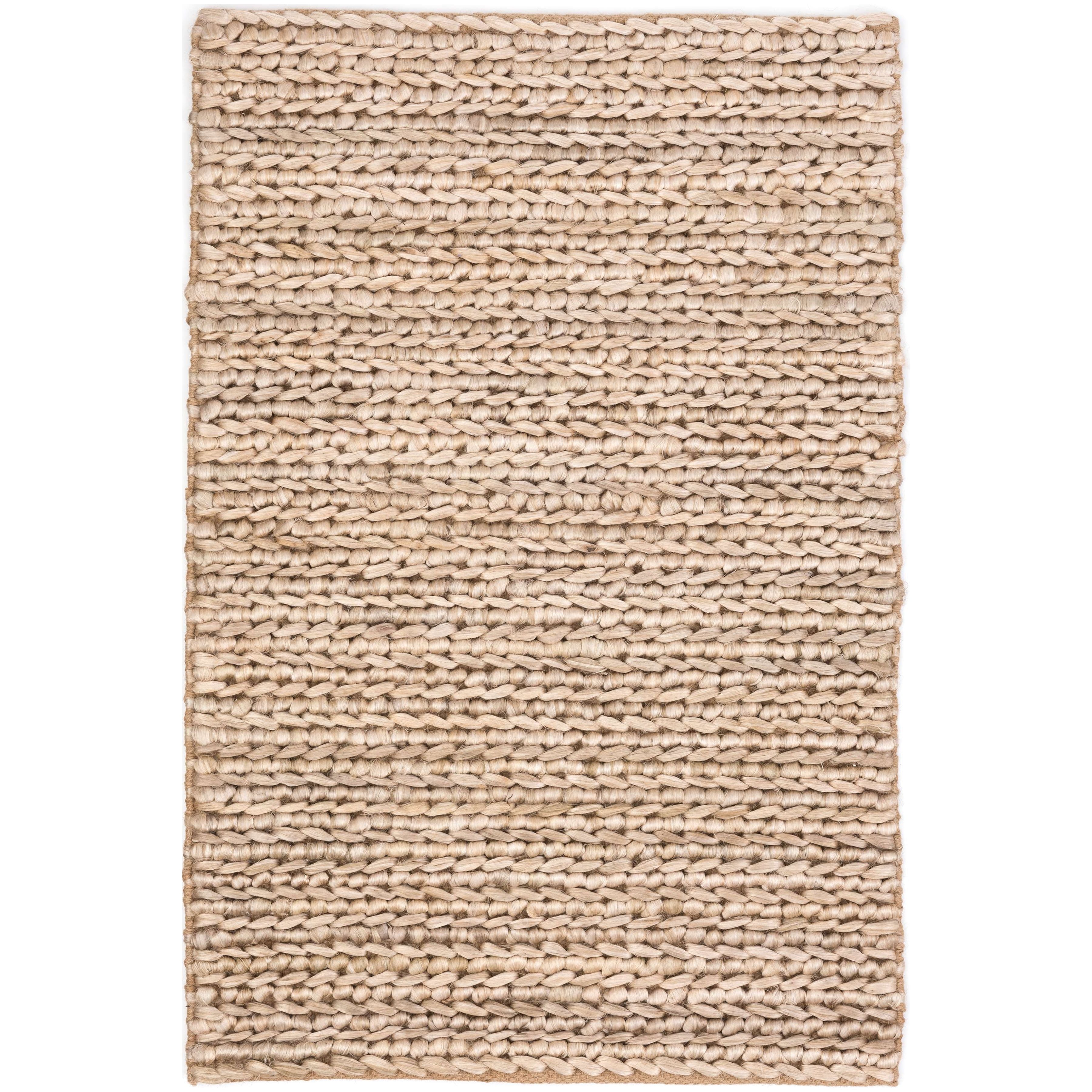 It doesn't get any easier than this all-natural jute stunner, with a unique hand-braided weave in a sun-bleached natural hue. Add the Annie Selke Dash & Albert Jute Bleached Oak handwoven rug to any space for a dose of organic chic. Amethyst Home provides interior design, new home construction design consulting, vintage area rugs, and lighting in the Kansas City metro area.