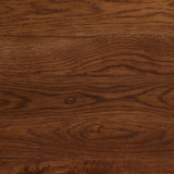 Grain and character variation of cocoa-finished oak craft an intriguingly organic look. The carved design and floor-to-top cylinder legs give a primitive look that balances the movement of the wood pattern.Collection: Aide Amethyst Home provides interior design, new home construction design consulting, vintage area rugs, and lighting in the Tampa metro area.