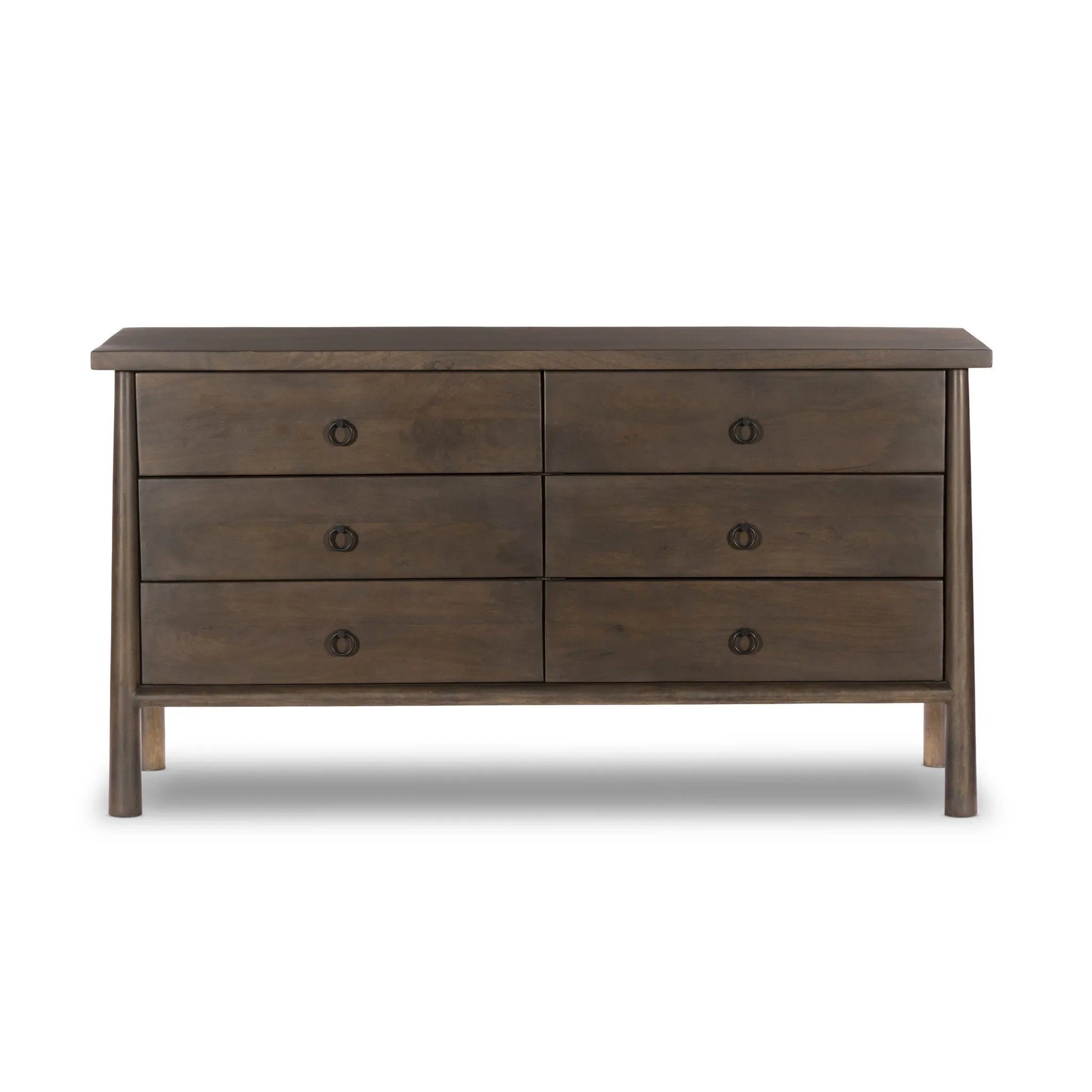 Freddie 6 Drawer Dresser Brown