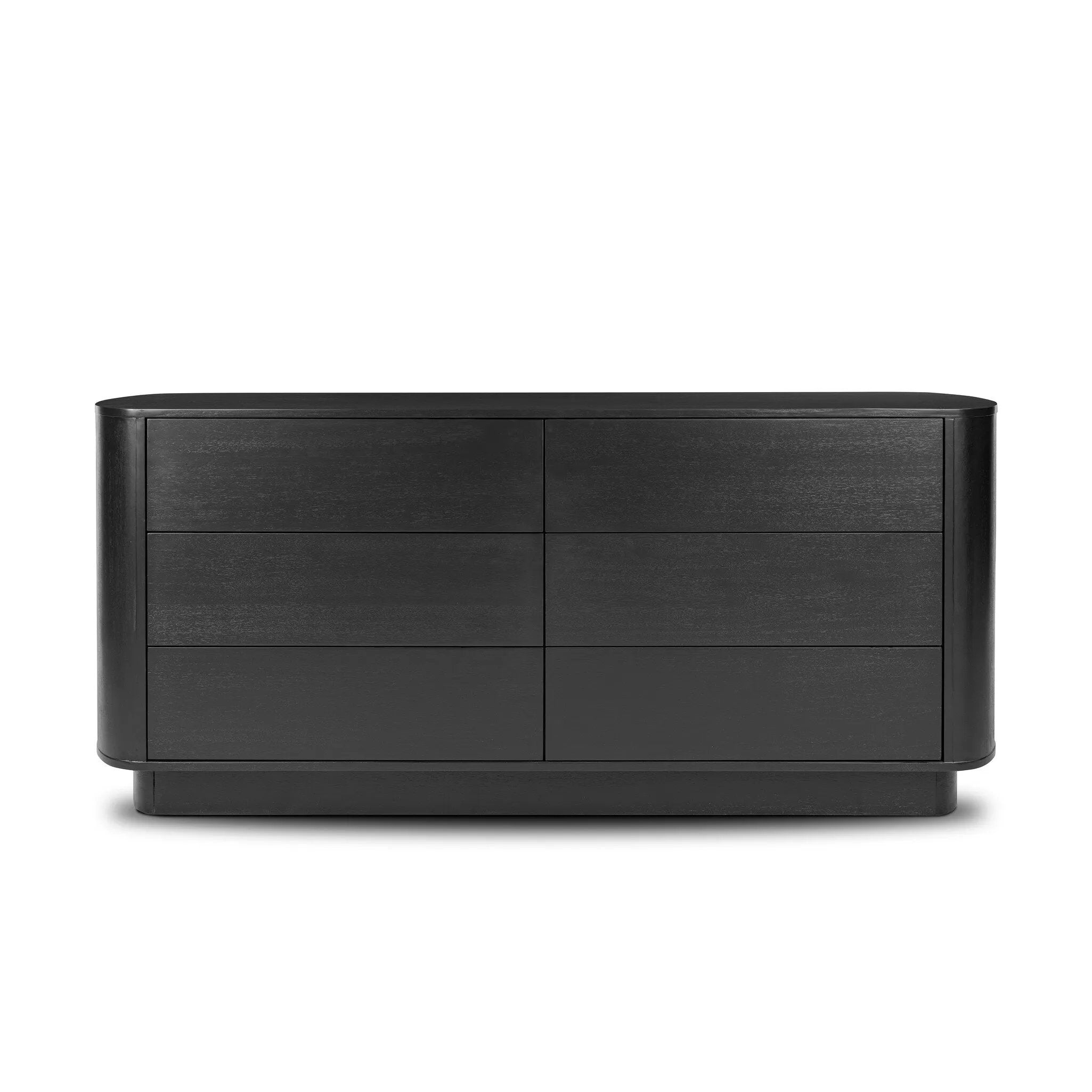 Paden 6 Drawer Dresser - Aged Black Acacia