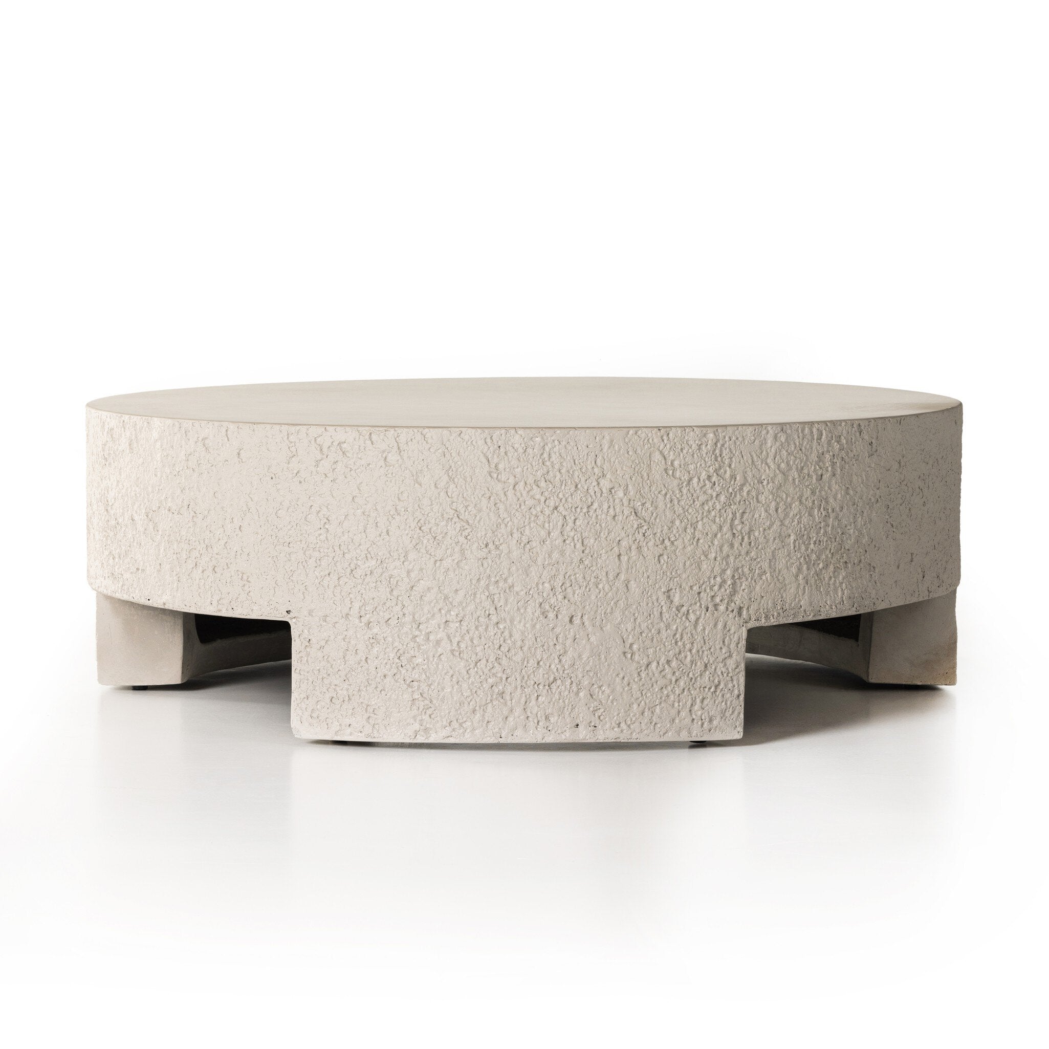 Everett Matte Stone Outdoor Coffee Table | Amethyst Home