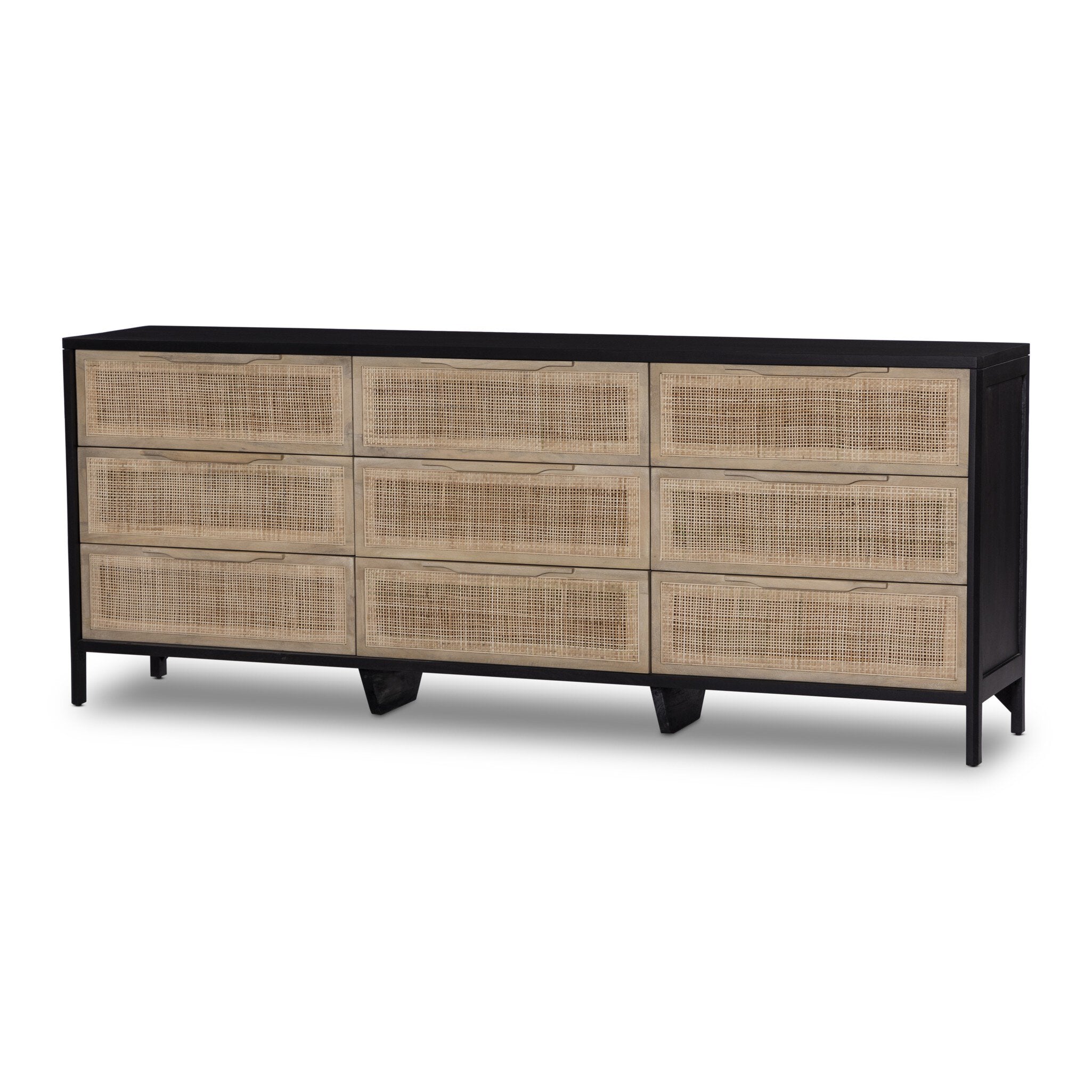 mesh dresser Sydney Natural Cane 9 Drawer Dresser