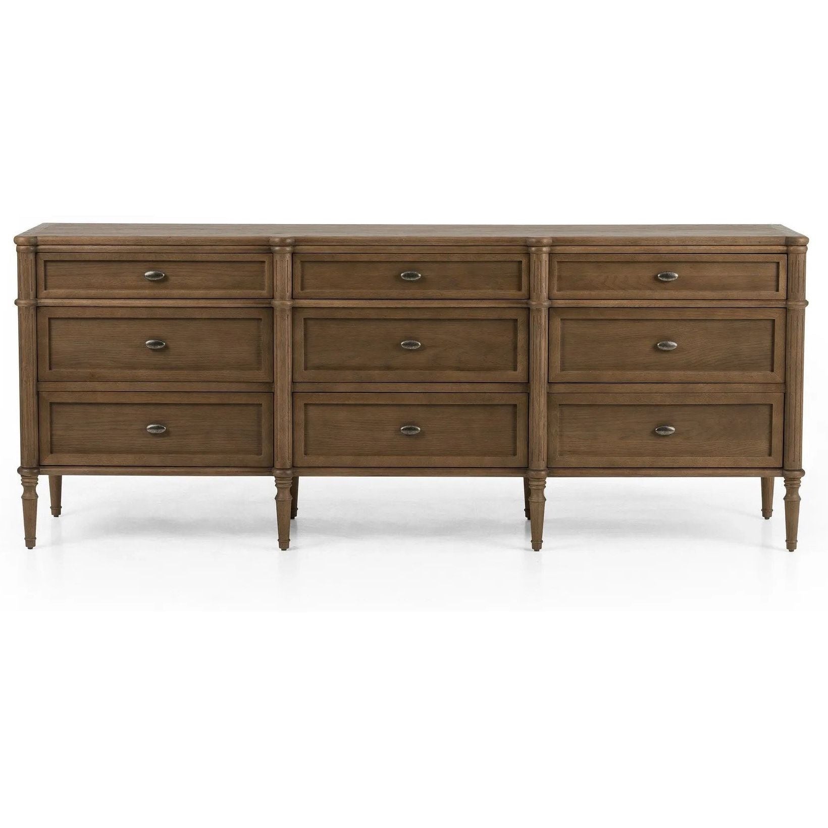 Toulouse Toasted Oak Veneer 9 Drawer Dresser | Amethyst Home