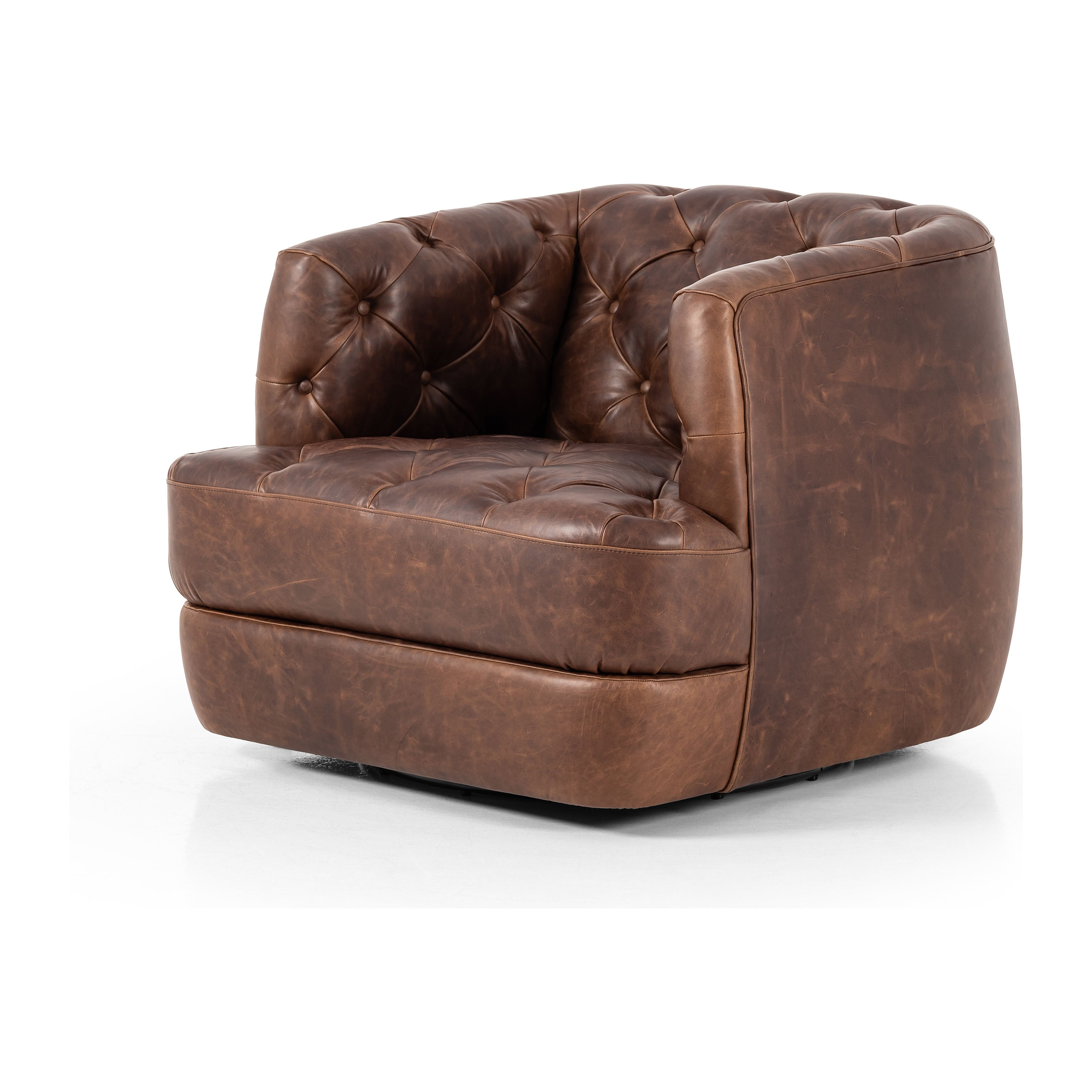 Paul Raleigh Cigar Swivel Chair 🎥 See Video Amethyst Home