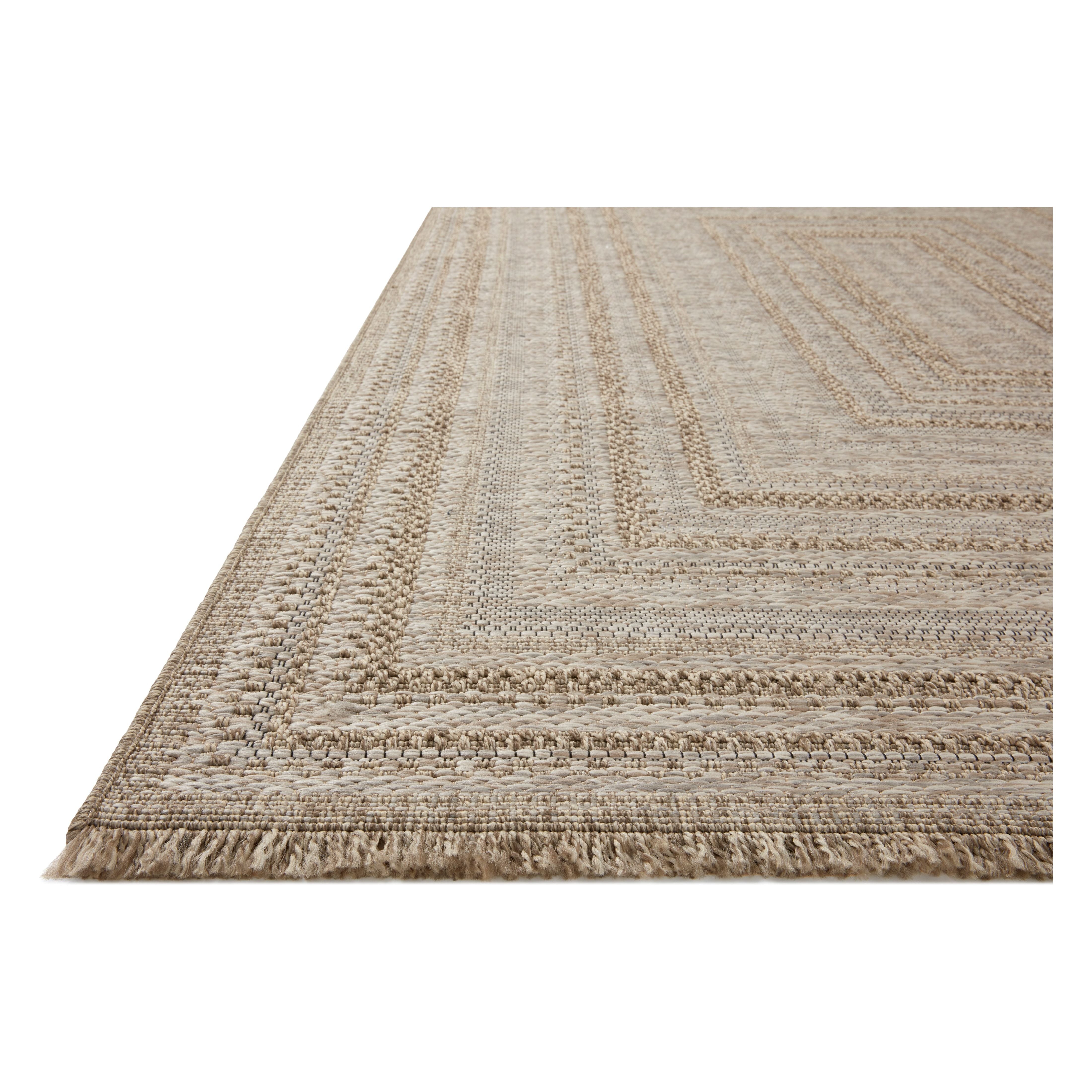 Made for sunny days ahead, the Dawn Natural DAW-01 rug is an indoor/outdoor rug that looks like a woven sisal rug but is power-loomed of 100% polypropylene, which makes it water- and mildew-resistant (so it's ready for rainy days ahead, too). Amethyst Home provides interior design, new home construction design consulting, vintage area rugs, and lighting in the Portland metro area.