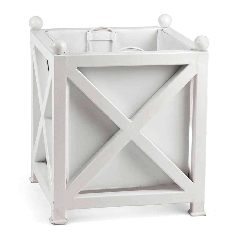 white square box planters Paris Planter