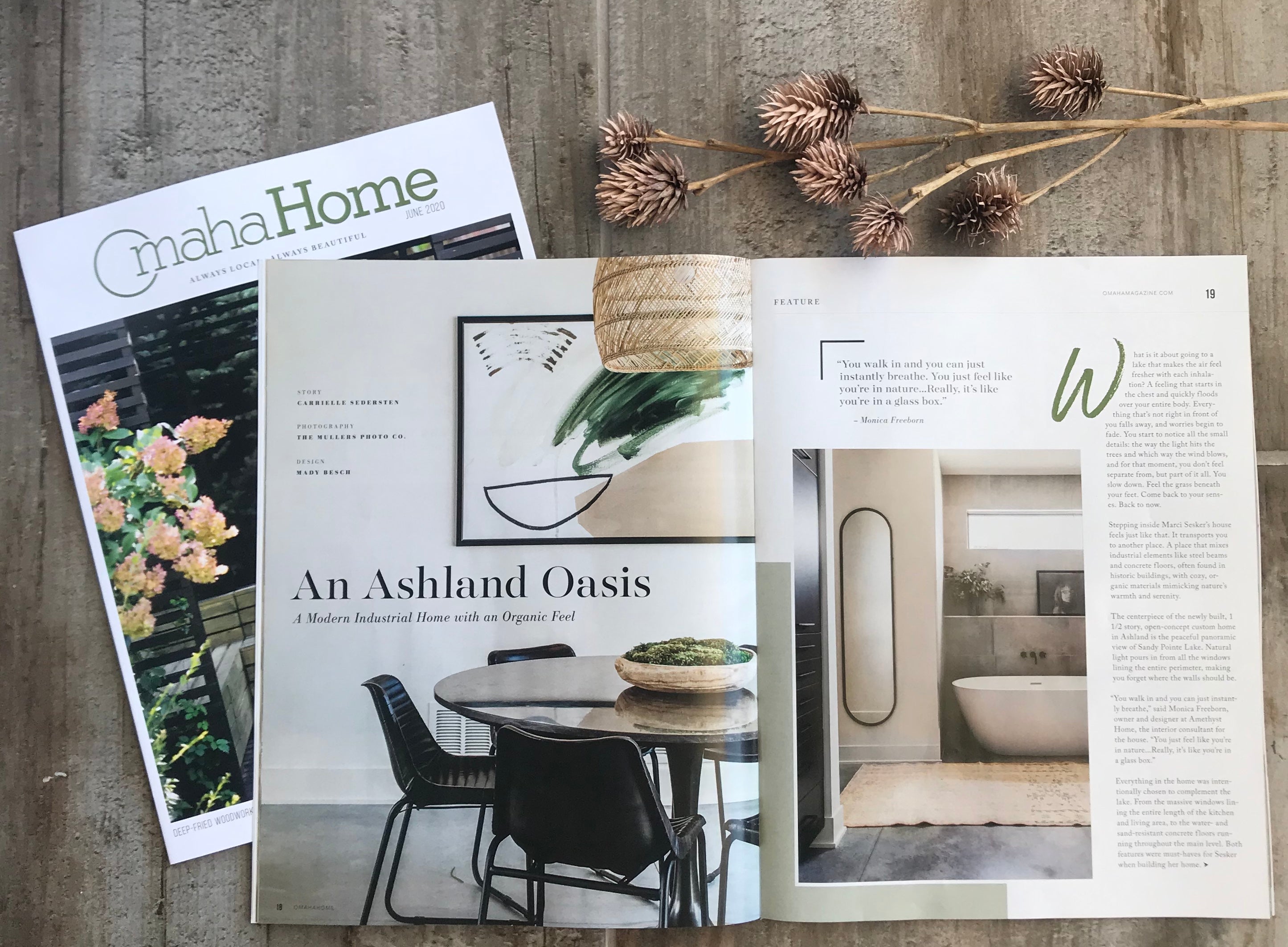 Omaha Home Magazine Features Our Client's Ashland "Oasis"