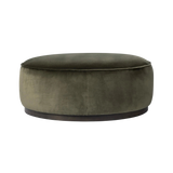 Sinclair Surrey Olive Large Round Ottoman