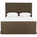 Daphne Coffee Slipcover Bed