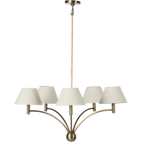 Linus Aged Brass Iron Chandelier