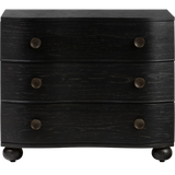 Tiago Distressed Black Nightstand | ready to ship!