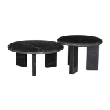 Dakota Black Marble Nesting Coffee Table Set