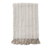 Newport Throw Natural/Midnight | ready to ship!