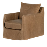 Freddy Leather Swivel Chair