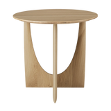 Oak Geometric Side Table