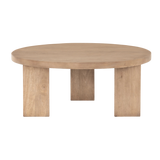 Mesa Round Coffee Table - Light Brushed | ready to ship!