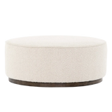 Sinclair Large Round Ottoman - Knoll Natural | ready to ship!