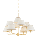 Durland Chandelier - Aged Brass