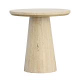 Avril Travertine Side Table