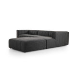 Langham Channeled 3-Piece Sectional - Saxon Charcoal