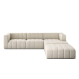 Langham Channeled 3-Piece Sectional - Crypton Nomad Snow