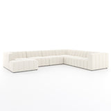 Langham Channeled 6-Piece Sectional - Fayette Cloud
