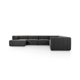Langham Channeled 6-Piece Sectional - Saxon Charcoal