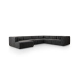Langham Channeled 6-Piece Sectional - Saxon Charcoal