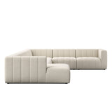 Langham Channeled 6-Piece Sectional - Crypton Nomad Snow