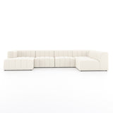 Langham Channeled 5-Piece Sectional - Fayette Cloud