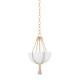 Amberley Pendant - Vintage Gold Leaf