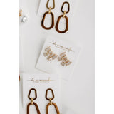 Gold Maxi Sparkler Holiday Statement Stud Bow Earrings