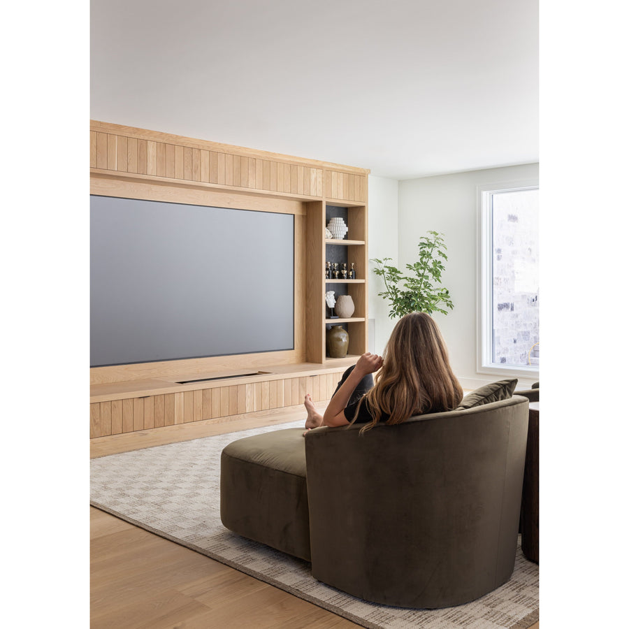 Brigette Romanek x Loloi Knox Ivory / Khaki Rug  (Lifestyle View)