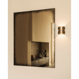 Aged wall mirror