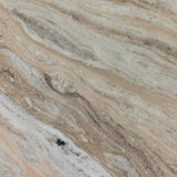 Corbett Coffee Table - Textured Matte White / Creamy Taupe Marble