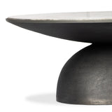Corbett Coffee Table - Hammered Grey / River Grey Marble