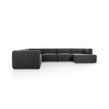 Langham Channeled 6-Piece Sectional - Saxon Charcoal