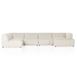 Langham Channeled 5-Piece Sectional - Fayette Cloud