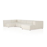 Langham Channeled 5-Piece Sectional - Fayette Cloud