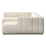 Langham Channeled 5-Piece Sectional - Crypton Nomad Snow