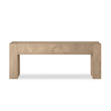 Abaso Console Table - Whitewash Rustic Wormwood Oak | shipping 06/25/2026