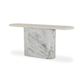 Oranda Console Table - Polished White Marble - Polished White Marble w/ Sealant | shipping 06/02/2026