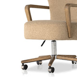 Melrose Sheepskin Camel Desk Chair | shipping 6/4/2024