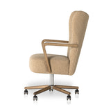 Melrose Sheepskin Camel Desk Chair | shipping 6/6/2024