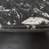Corbett Coffee Table - Hammered Grey / Polished Black Marble