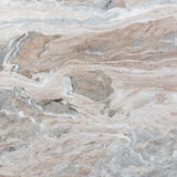 Corbett Coffee Table - Aged Bronze / Creamy Taupe Marble