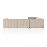 Langham Channeled 5-Piece Sectional - Napa Sandstone