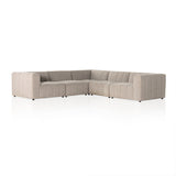 Langham Channeled 5-Piece Sectional - Napa Sandstone