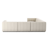 Langham Channeled 5-Piece Sectional - Crypton Nomad Snow