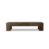 Abaso Rectangular Coffee Table - Ebony Rustic Wormwood Oak
